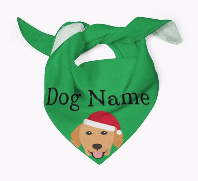 Peeking Christmas Icon: Personalized {breedFullName} Bandana